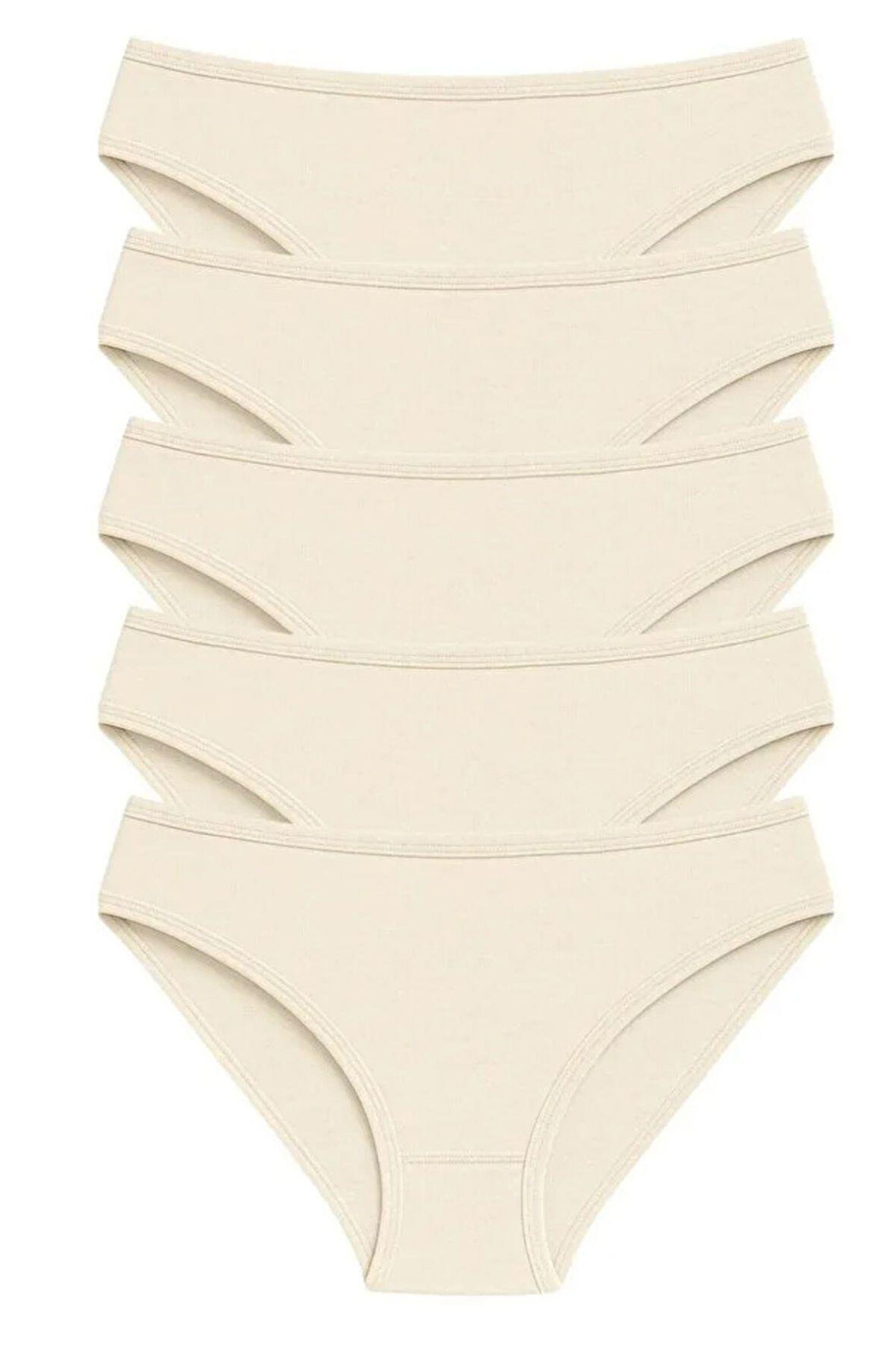Pamuklu Basic Kadın Bikini Külot 5'li Paket