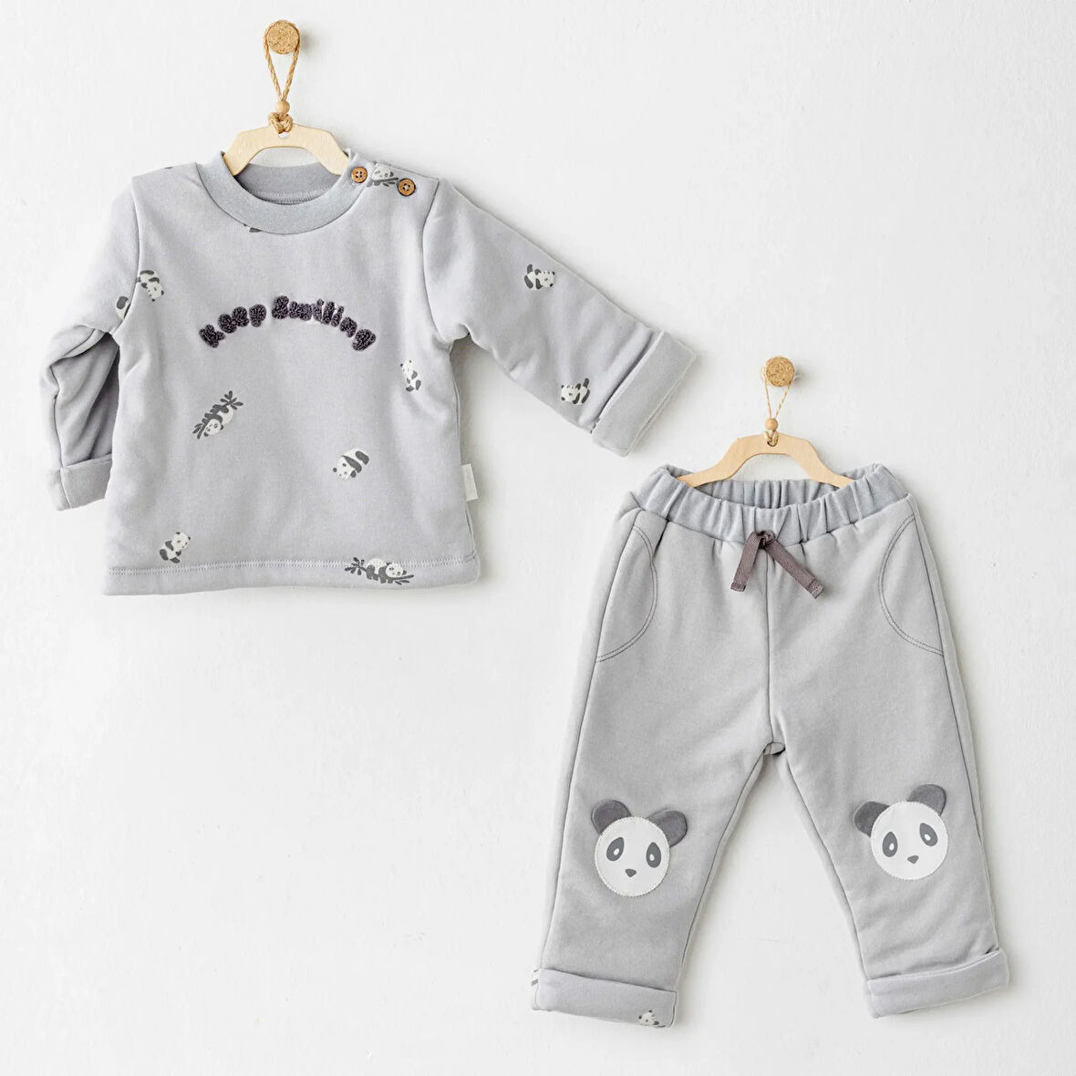 Fiber Keep Smiling 2'li Takım Grey