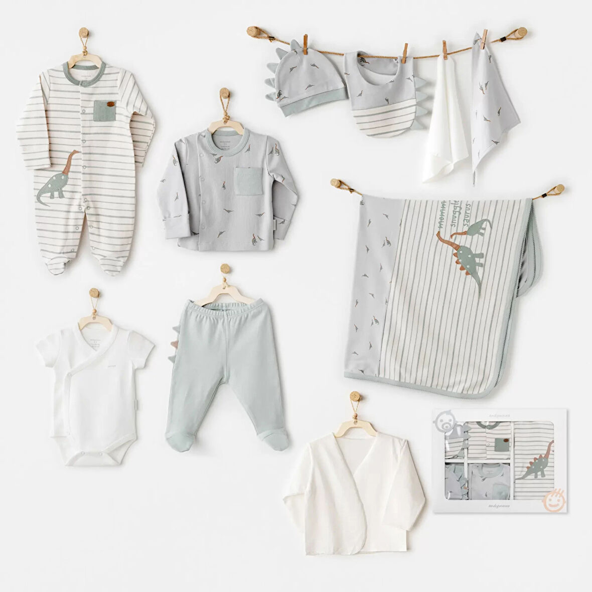 Mummy S Snuggle Saurus 10'lu Hastane Çıkışı Green