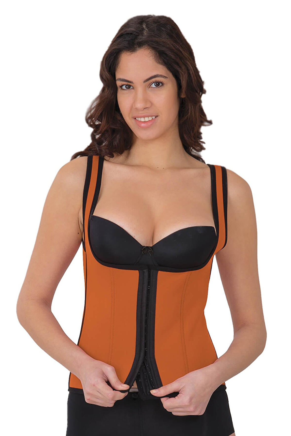 Turuncu Mı 9173 Agraflı Göğsü Açık Atlet Korse