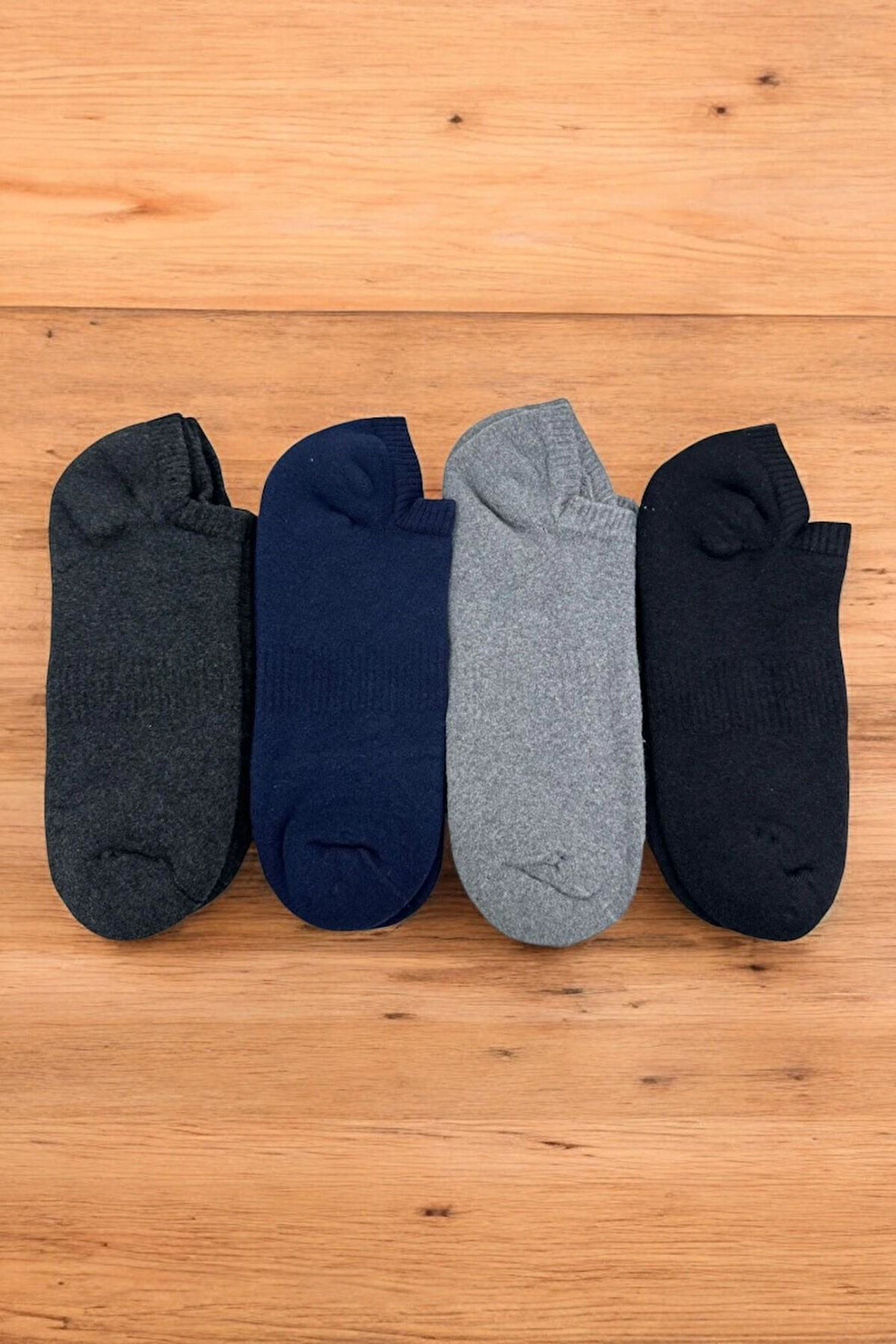 4 Çift Burun Dikişsiz Havlu Kadın Sneakers Görünmez Çorap