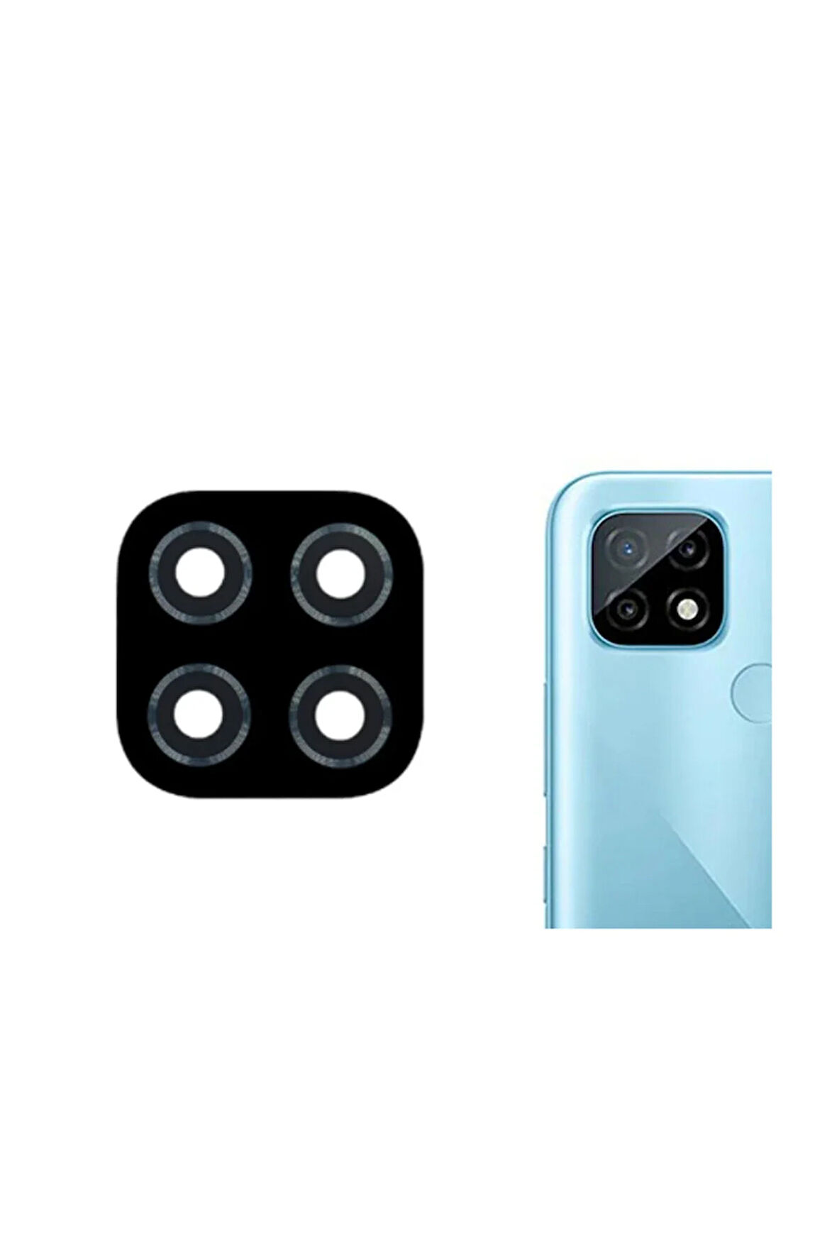 OPPO REAL ME C11 2021 Uyumlu Kamera Camı
