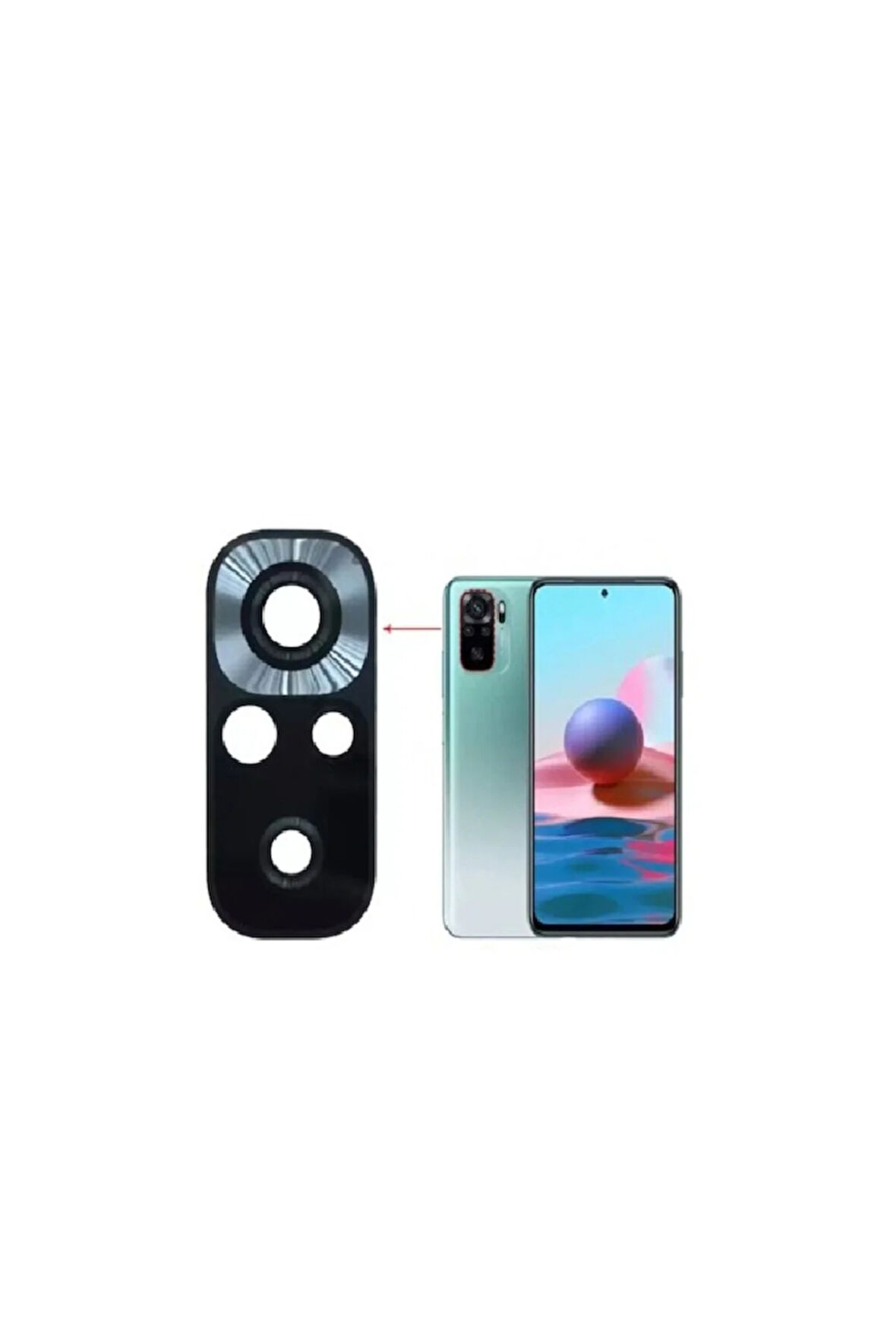 Redmi Note 10- Note 10/S Uyumlu Kamera Camı