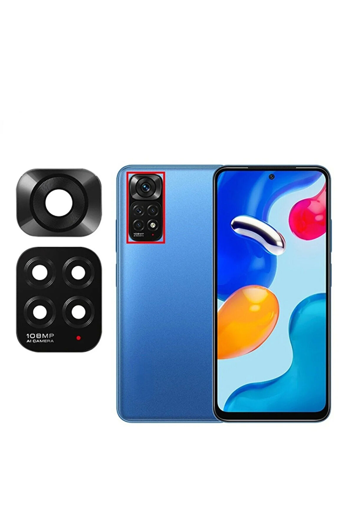 Redmi Note 11-S Uyumlu Kamera Camı
