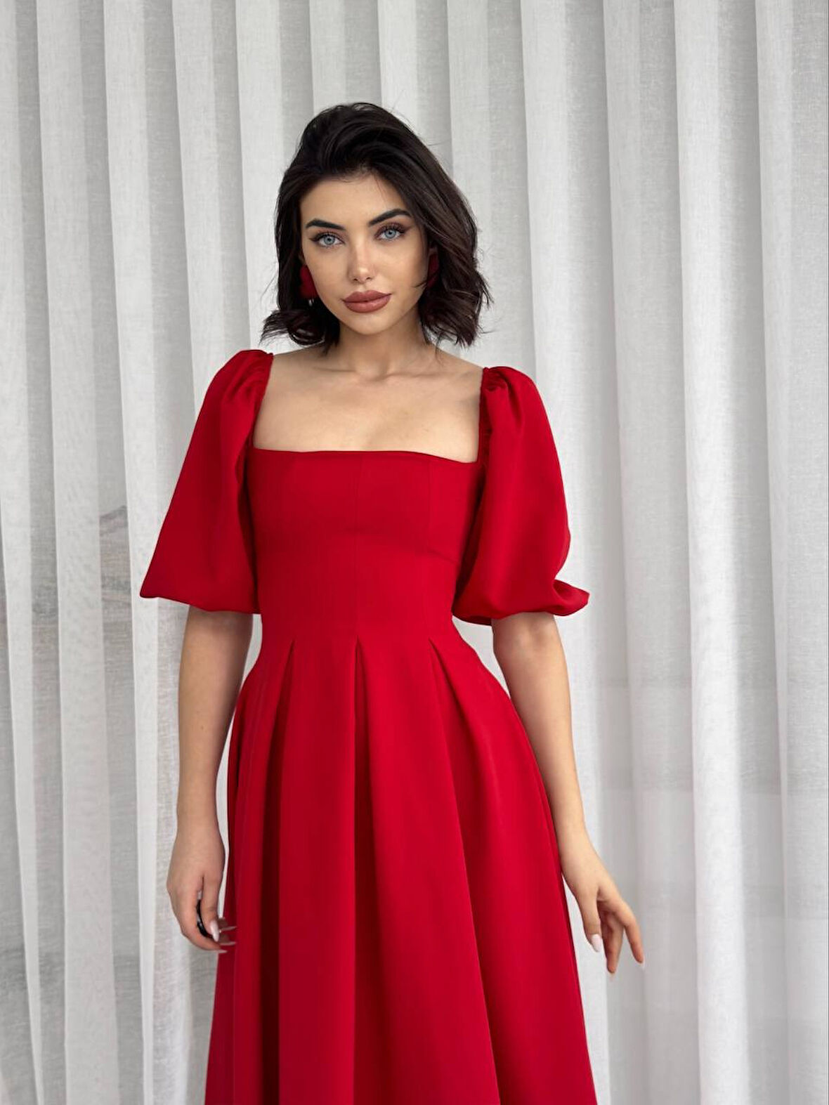 Reka Moda Benjamin Çan Etekli Midi Boy Elbise