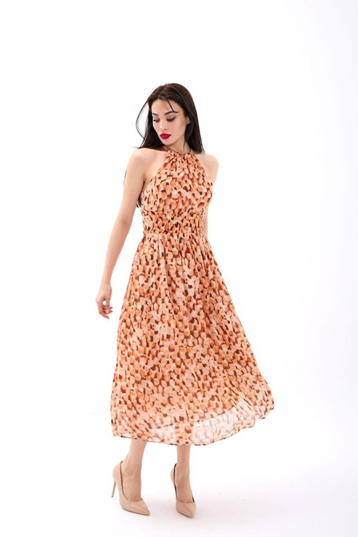 Reka Moda 5519 ELBİSE-TURUNCU