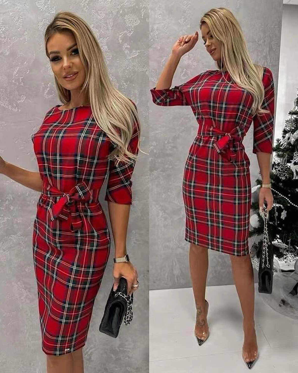 Reka Moda Kadın Dalgıc Kumaş Djıtal Baskılı Elbıse