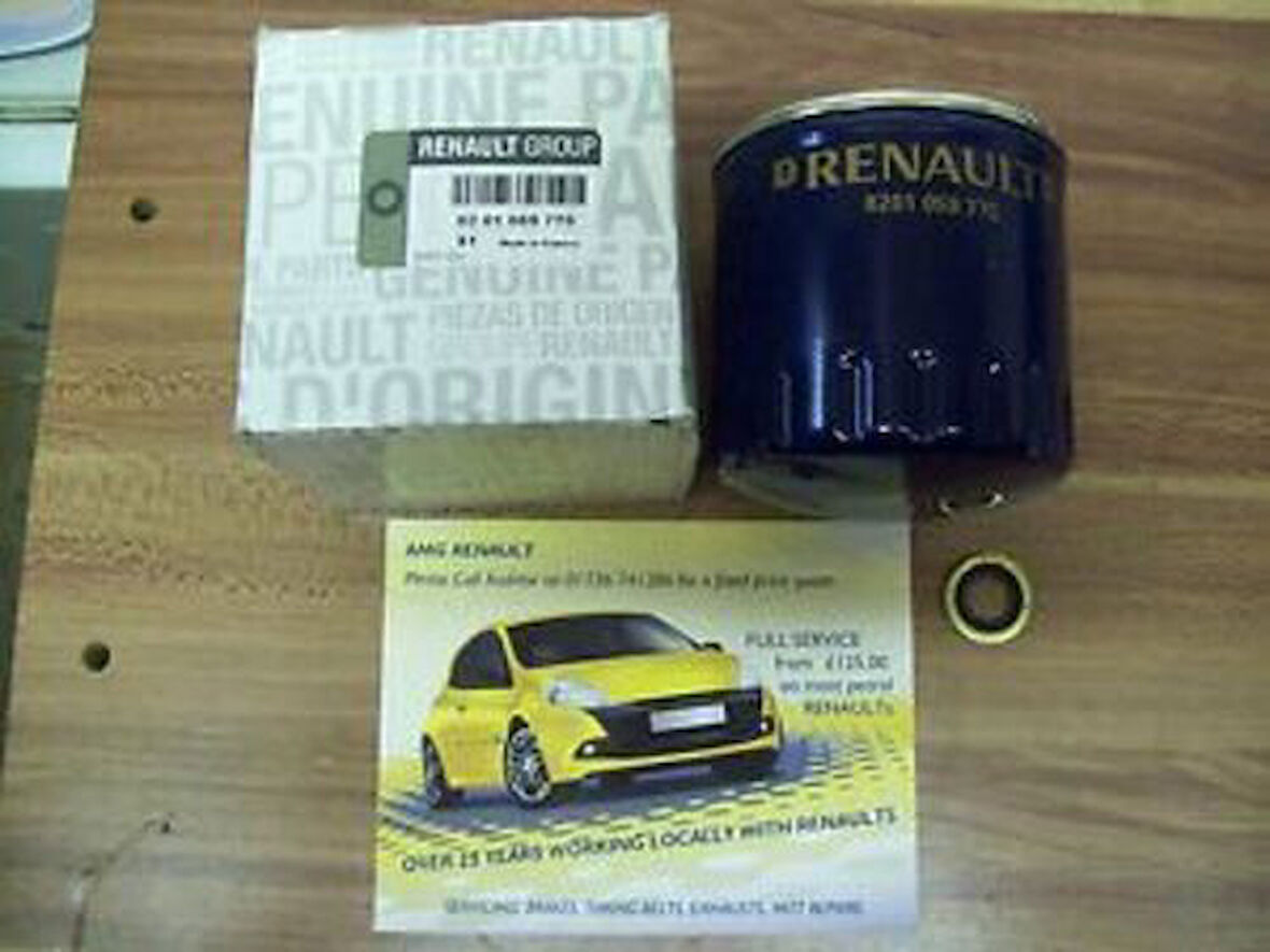 Renault-Maıs-Orjınal 8201059775 Yağ Filtresi Mgn III 1.5Dcı-1.9Dcı-Scenıc 1.9Dcı 09 Latıtude-Lgn Iıı-Navara 3.0 Dcı 09 8200893554
