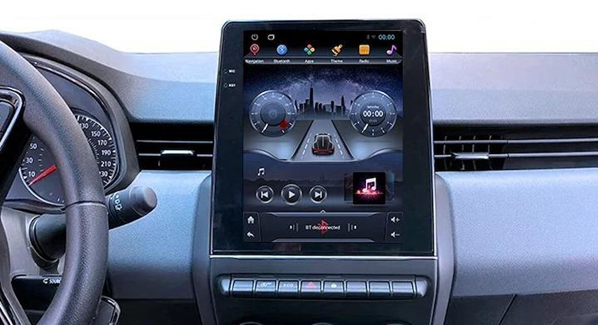 CLIO 5 TESLA 4GB RAM+ 32GB HDD ANDROID 12 CARPLAY VE ANDROID AUTO DESTEKLI MULTİMEDYA SİSTEMİ 