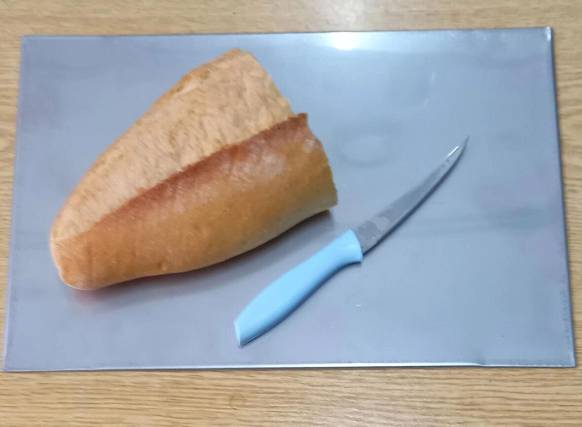 Anti bakteriyel Paslanmaz Çelik Kesme Tahtası 304 Paslanmaz Krom Çelik 36x24