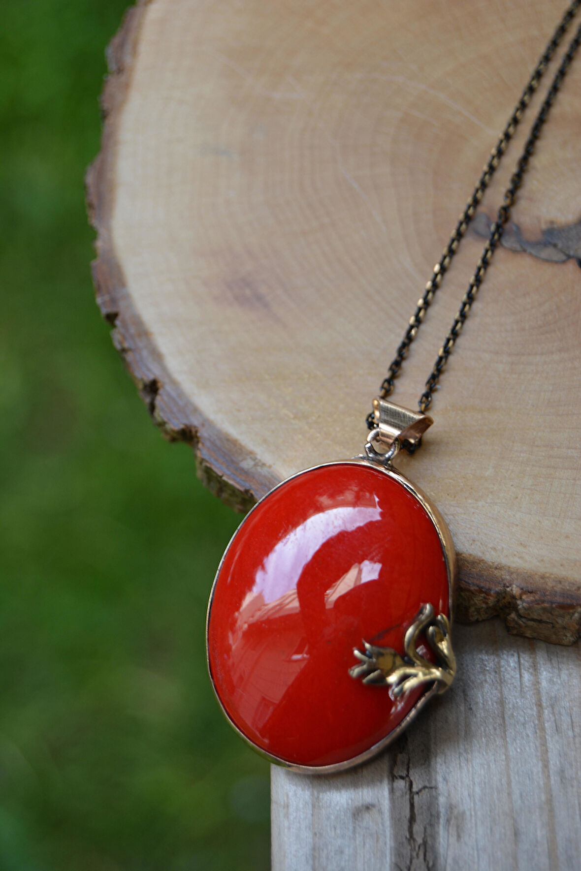 STONEAGE JEWELLERY El Yapımı Çini Kadın Kolye