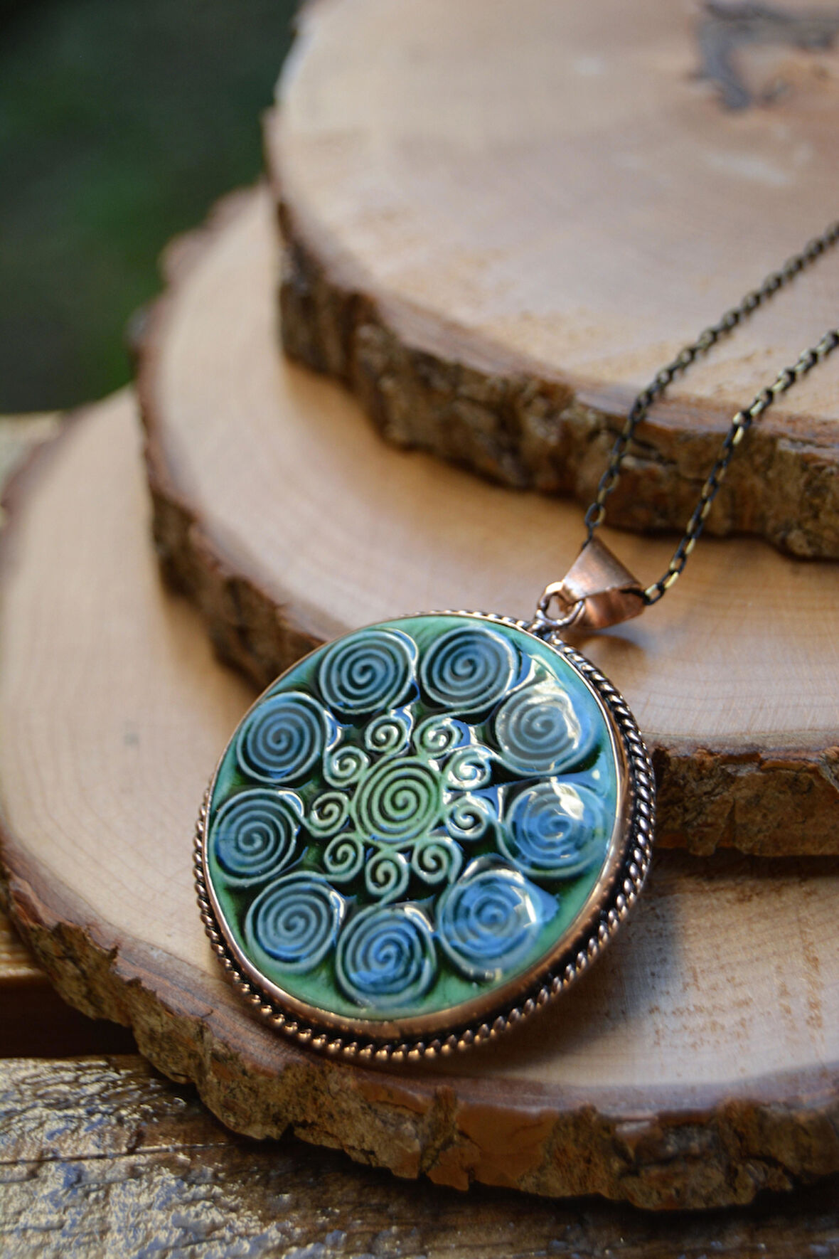 STONEAGE JEWELLERY Özel Tasarım Çini Kadın Kolye