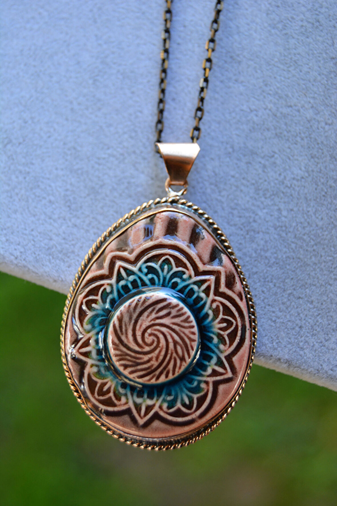 STONEAGE JEWELLERY Özel Tasarım Çini Kadın Kolye