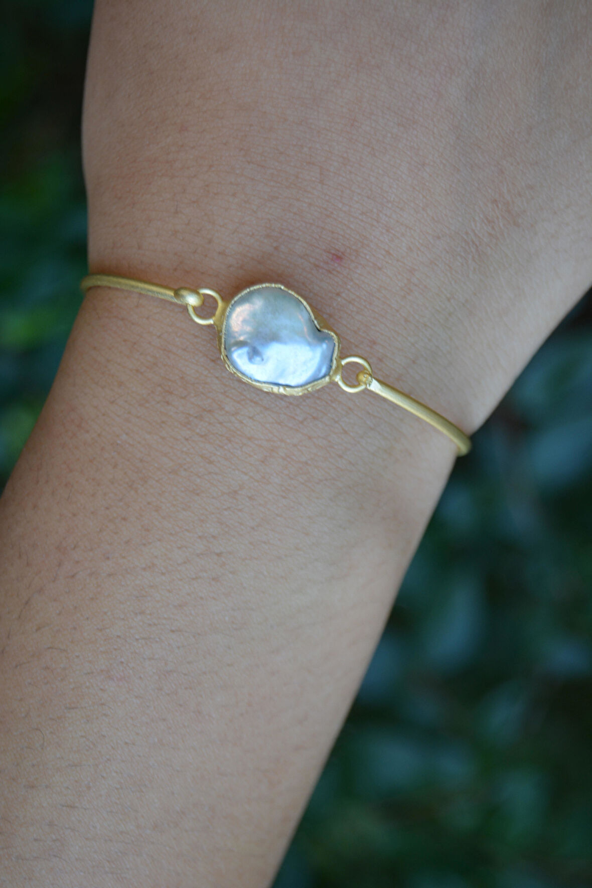 STONEAGE Sakız İncisi Altın Kaplama Kadın Bileklik