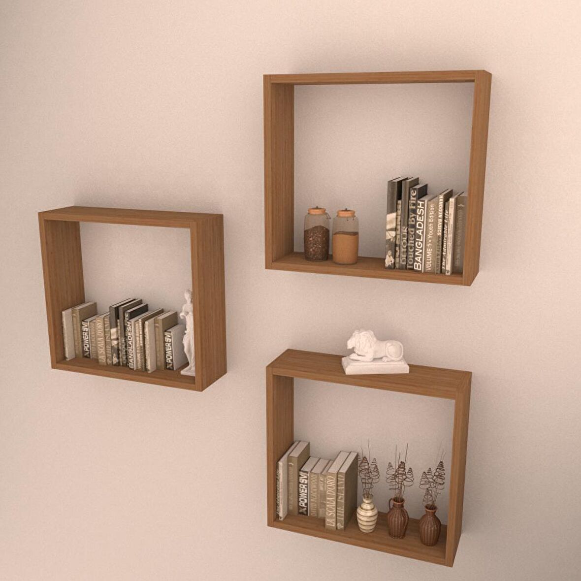 3 LÜ BOX RAF SET BAMBU ( PARLAK )