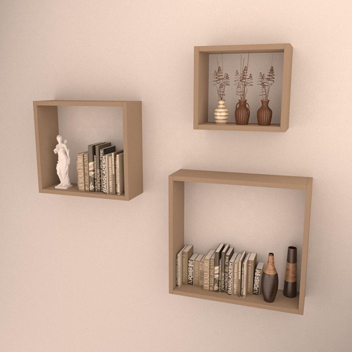 3 LÜ KUTU RAF SET  CAPPİCİNO