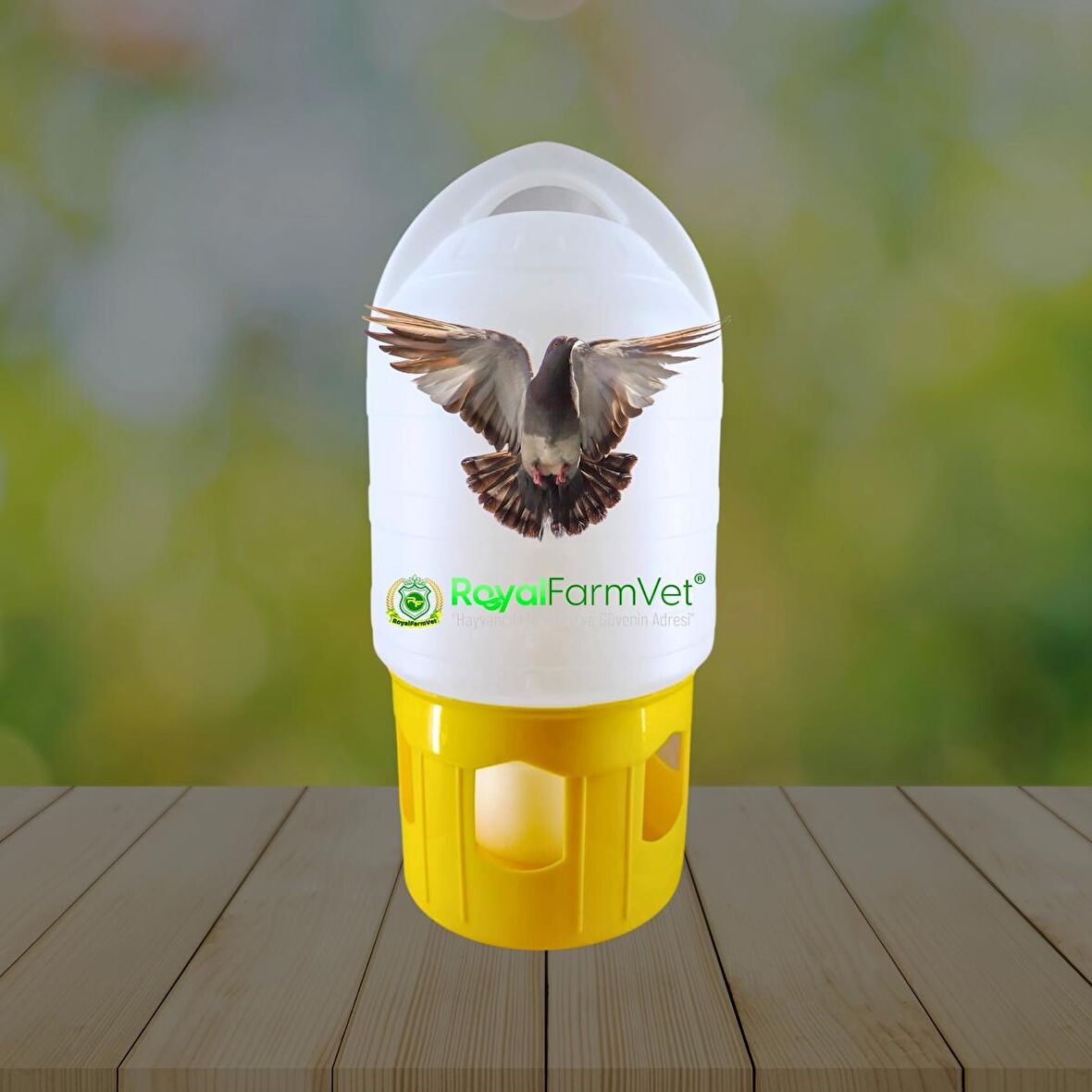 Üstten Tutmalı Güvercin Suluğu 10 Lt - Sarı