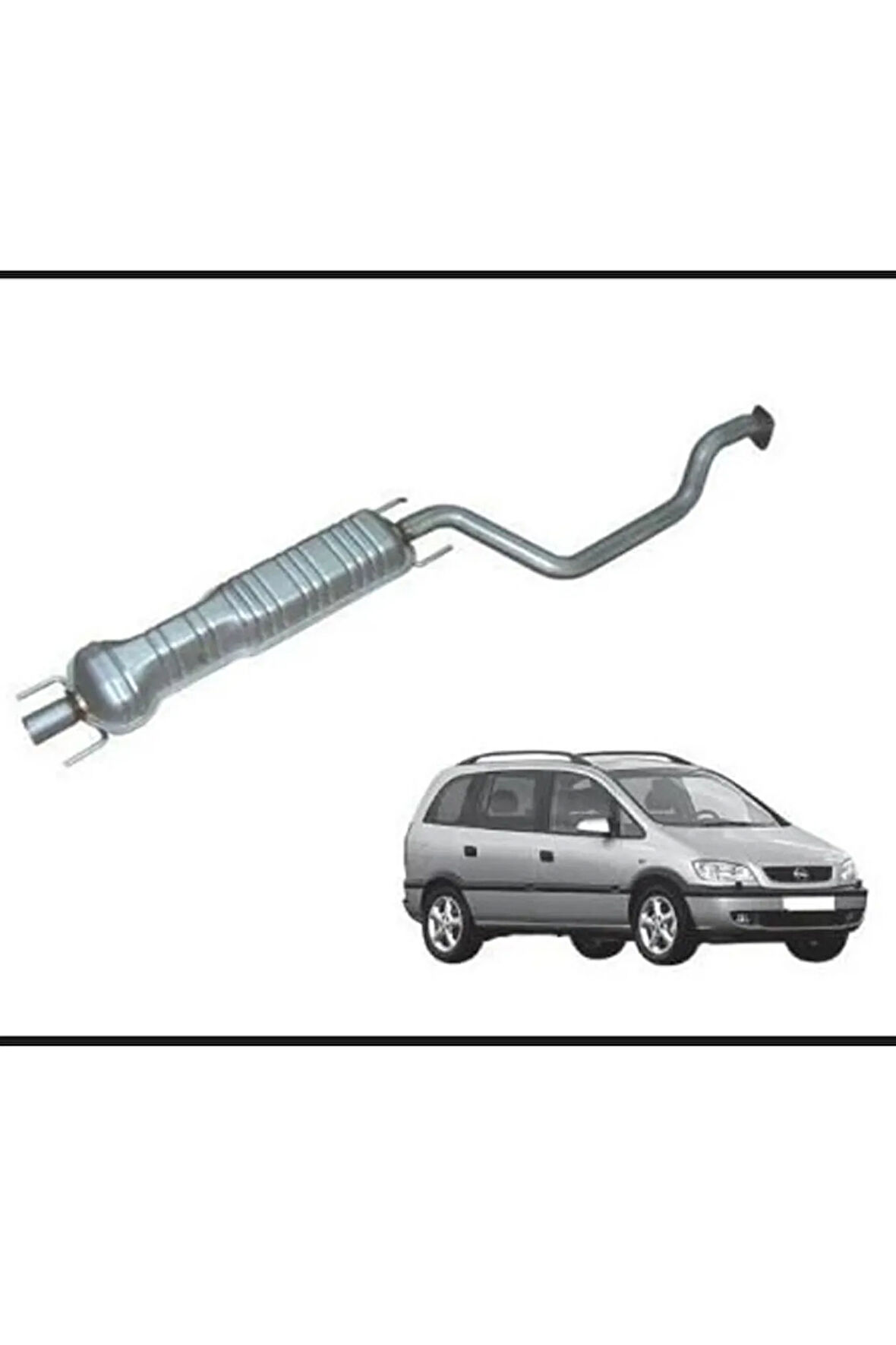Opel Zafira (a) 1,6-1,8-2,0i 16v Uyumlu Orta Susturucu Egzoz Eksoz 99-03