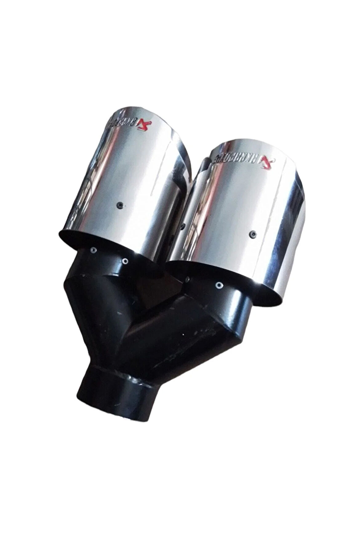90 Mm. Dışı Tam Krom Sol Çift Çıkış Akrapovic Egzoz Ucu Eksoz