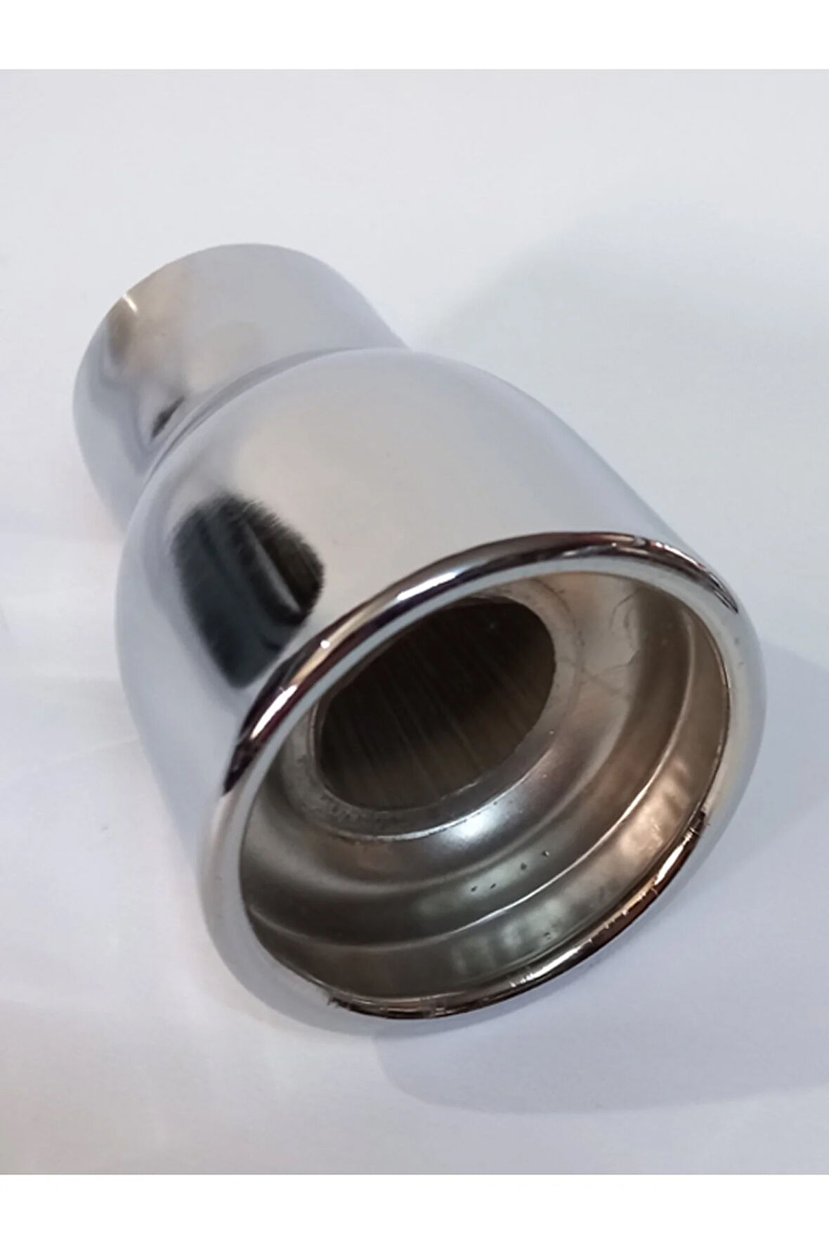 50 mm. Motosiklet (motorsiklet) minik nikelaj SESLİ egzoz eksoz ucu