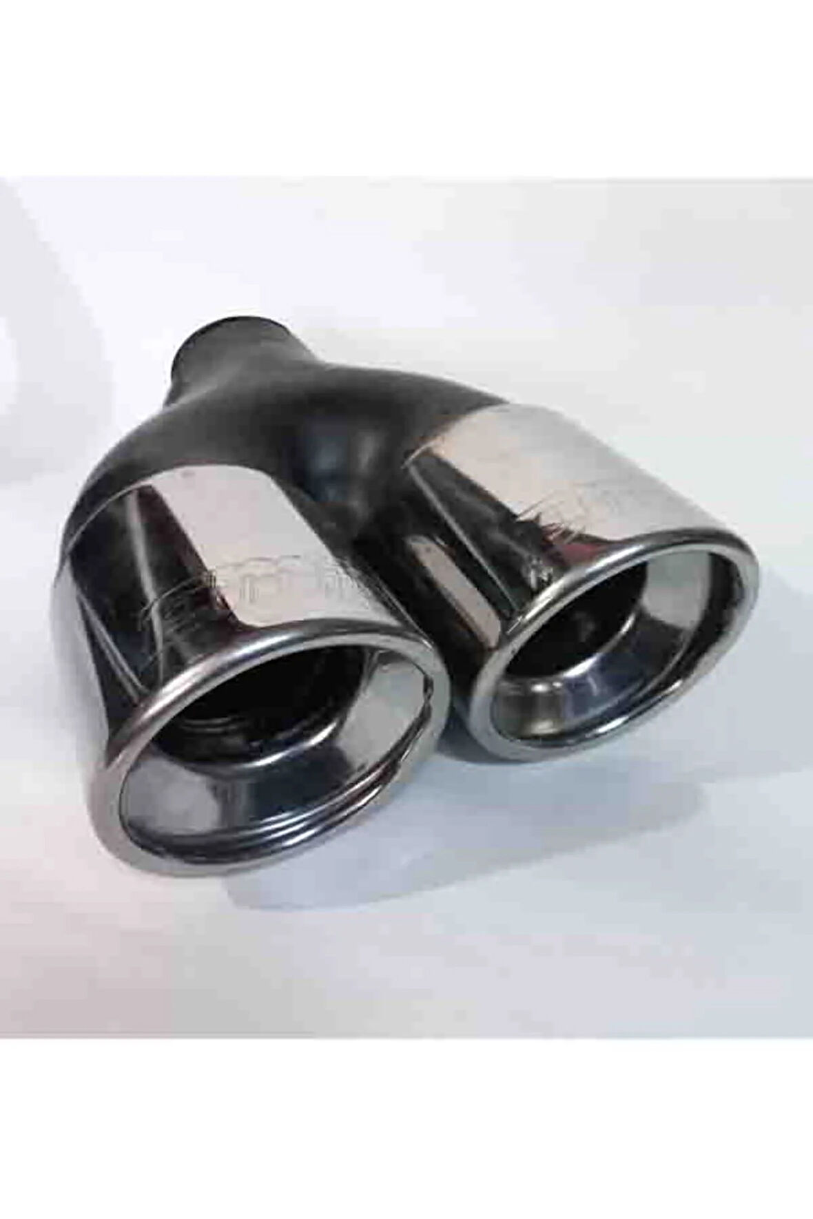 76 Mm. Çiftli Içi Dolu Eğimli Eşit Krom Egzoz Eksoz Ucu - -
