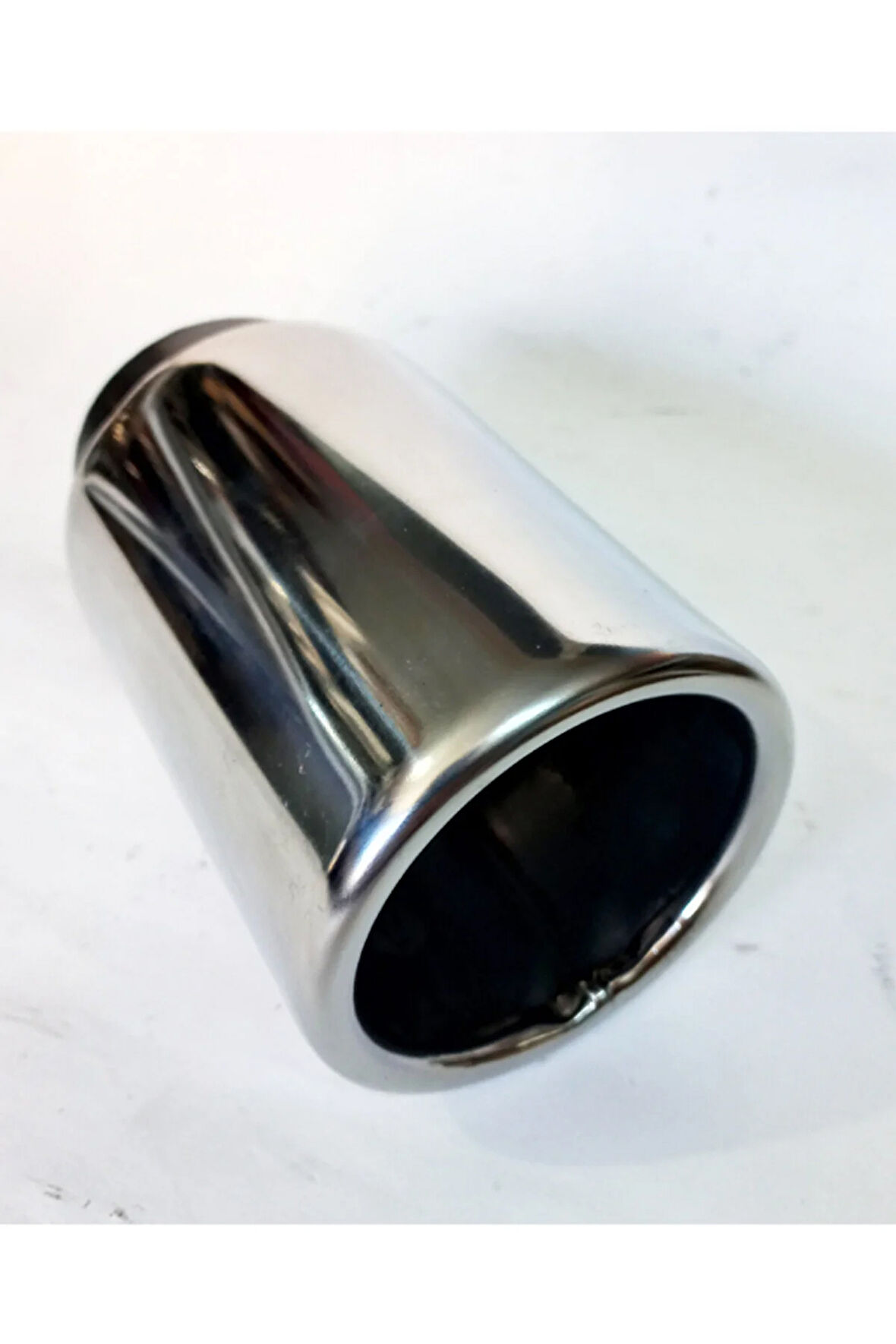Paslanmaz Krom tekli 76 mm. Egzoz eksoz ucu başlığı 1 adet
