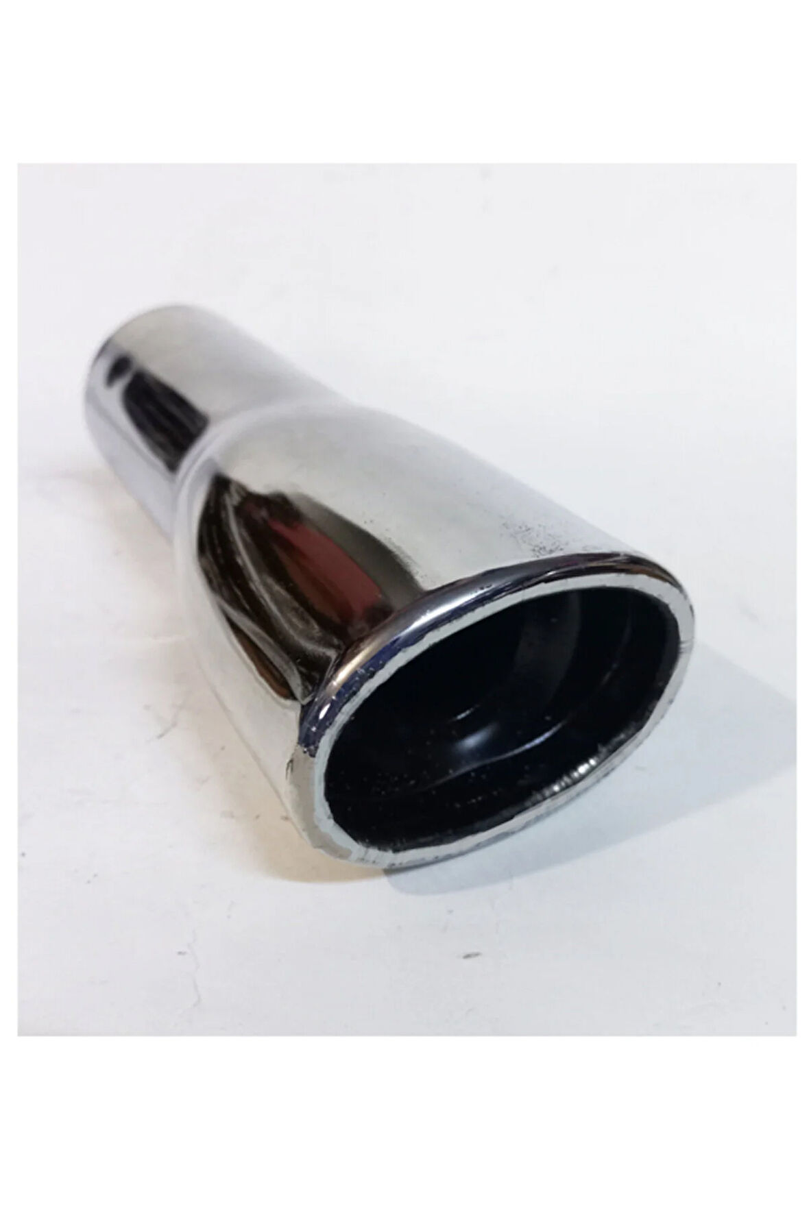 Antipas iç kaplamalı 51 mm. Yassı ISLIK SESLİ Nikelaj egzoz Uyumlu eksoz ucu tekli