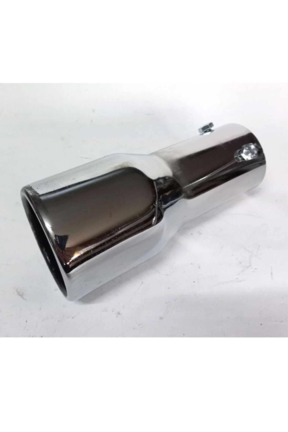 51 mm. RÜZGAR rüzgar sesli Antipas iç kaplamalı VİDALI sök/tak YUVARLAK nikelaj egzoz eksoz ucu