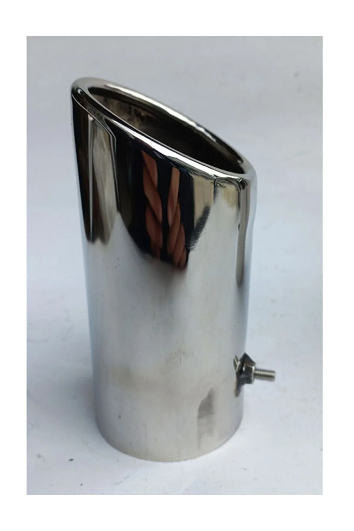 60 mm. passat jetta uyumlu Tekli Somunlu paslanmaz Krom Egzoz Eksoz Ucu 1 Adet