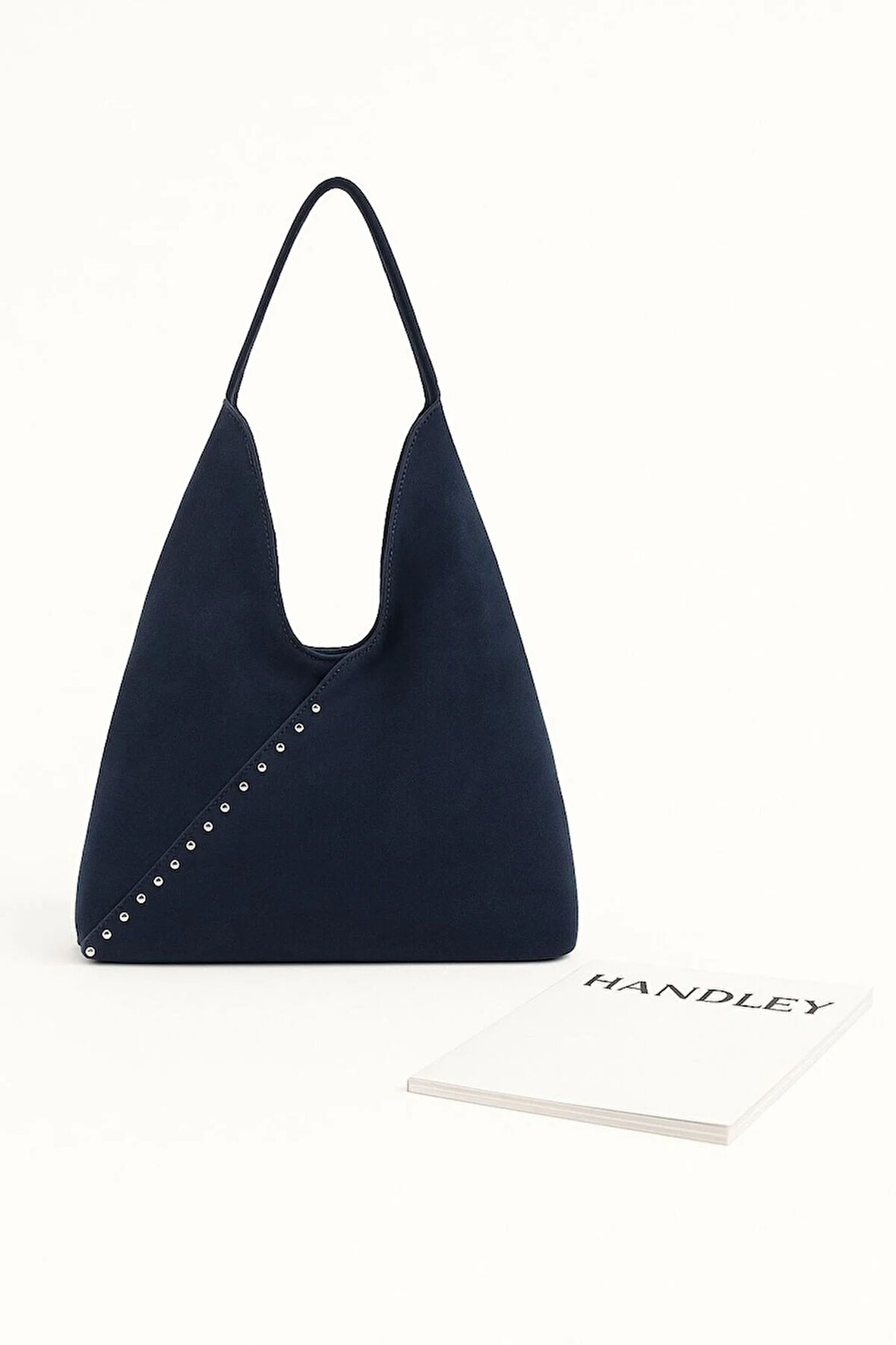 Lüks Süet V Form Omuz Çantası