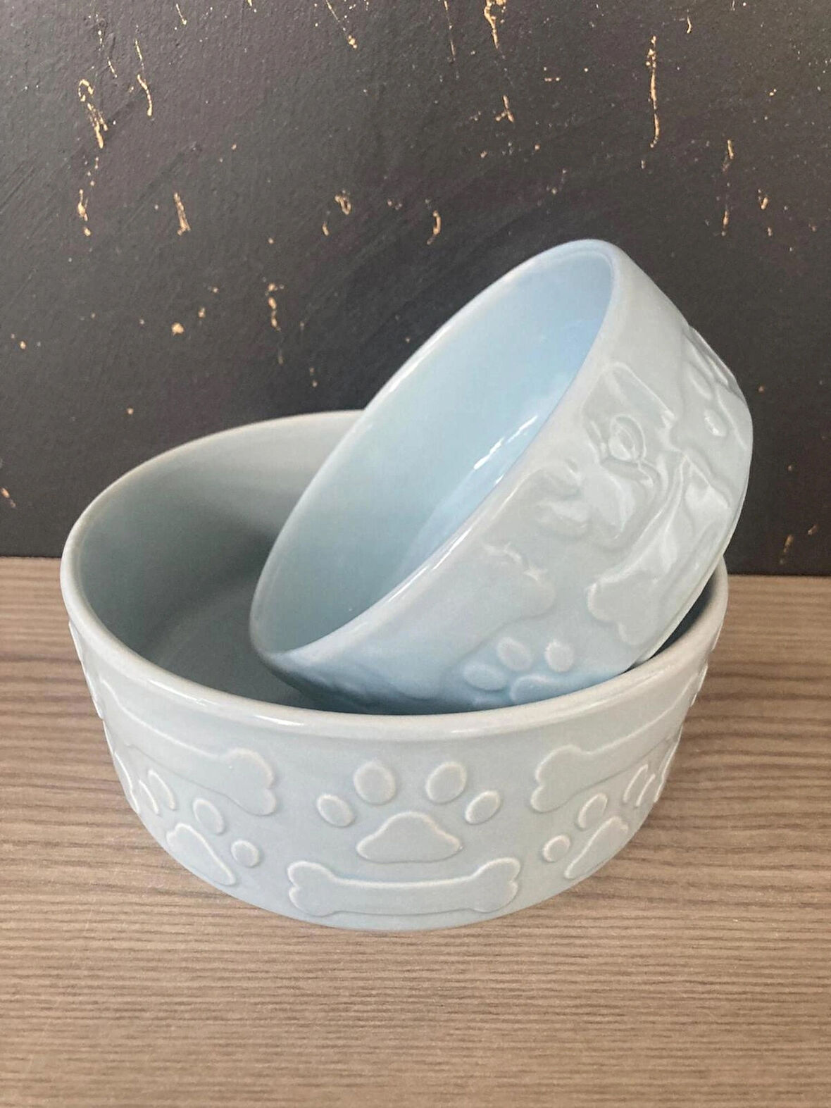 RGSHOMELİFE KEDİ & KÖPEK MAMA KABI SETİ 2'Lİ SET BÜYÜK VE KÜÇÜK PORSELEN