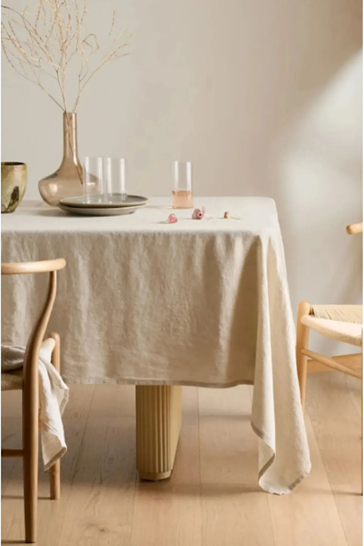 Rosehan Organik Ham Keten Masa Örtüsü