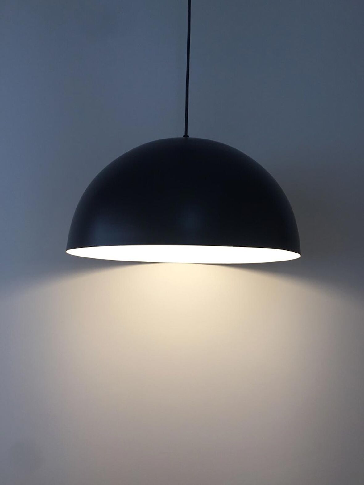 RİOLİGHT SİYAH  İÇİ BEYAZ METAL SARKIT ÇAP: 40CM