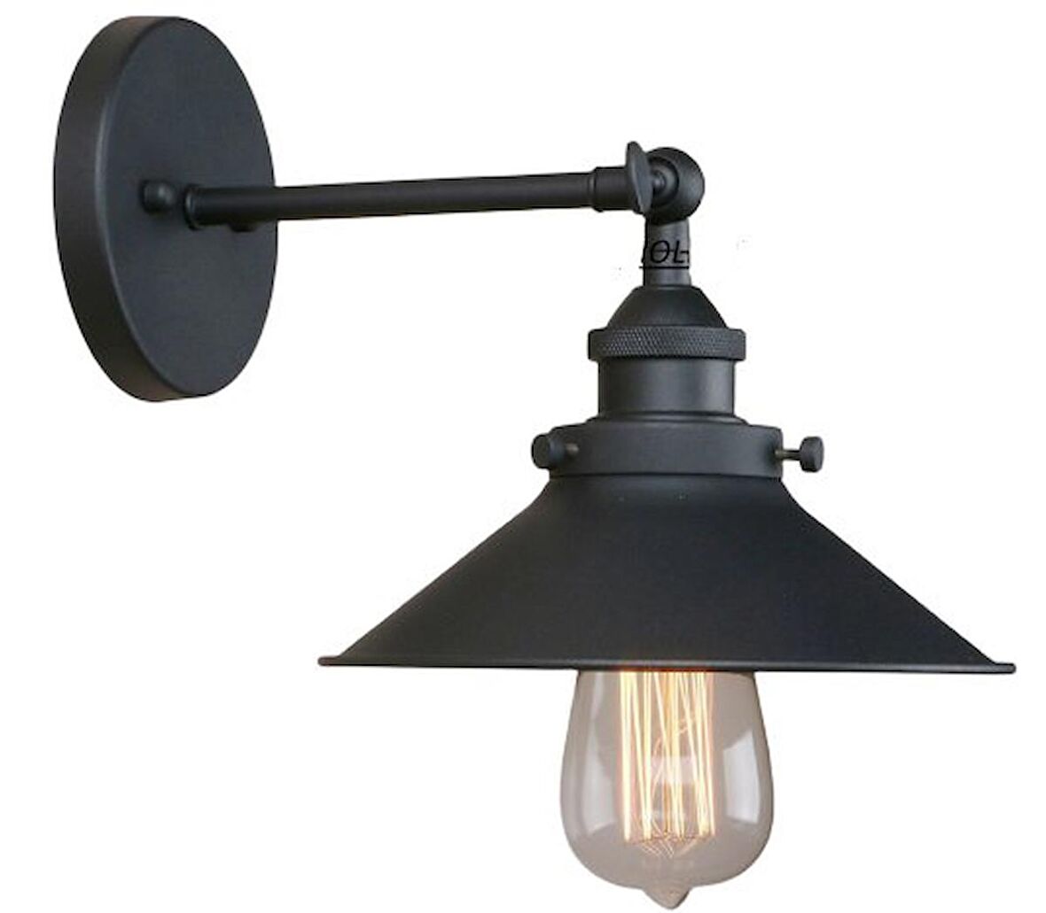 RİOLİGHT RETRO HAREKETLİ BAŞLIK METAL RUSTİK APLİK ŞAPKA ÇAPI: 22CM