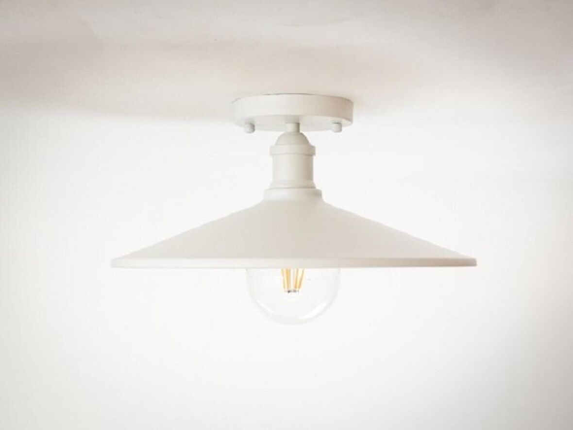 RİOLİGHT RETRO TEKLİ METAL PLOFONYER AVİZE ŞAPKA ÇAPI: 38CM