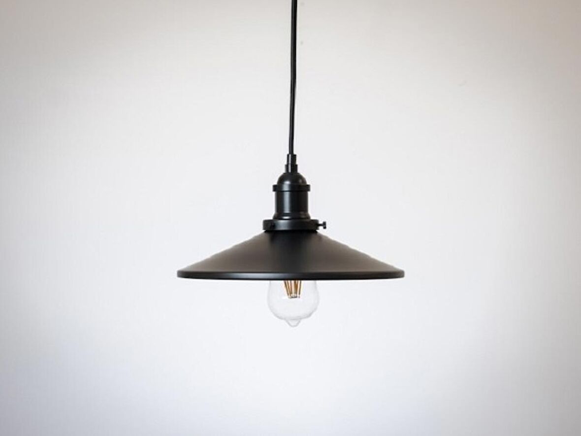 RİOLİGHT RETRO TEKLİ METAL SARKIT AVİZE ŞAPKA ÇAPI: 28CM