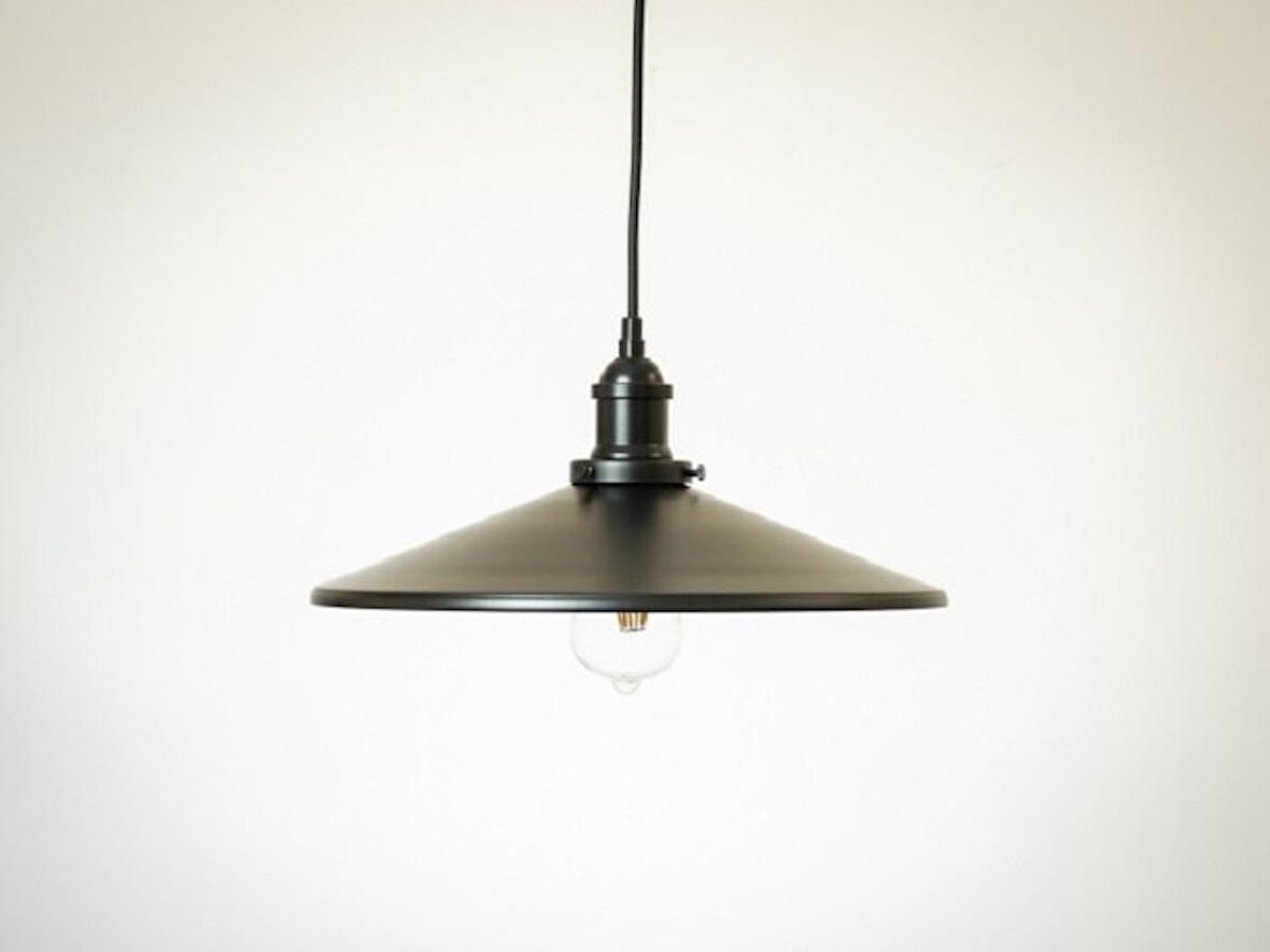 RİOLİGHT RETRO TEKLİ METAL SARKIT AVİZE ŞAPKA ÇAPI: 38CM