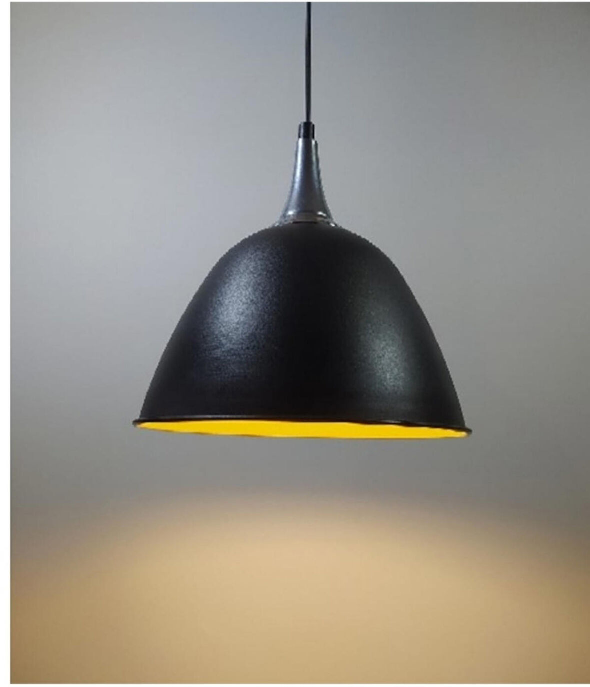 RİOLİGHT RETRO TEKLİ METAL SARKIT AVİZE ŞAPKA ÇAPI: 28CM