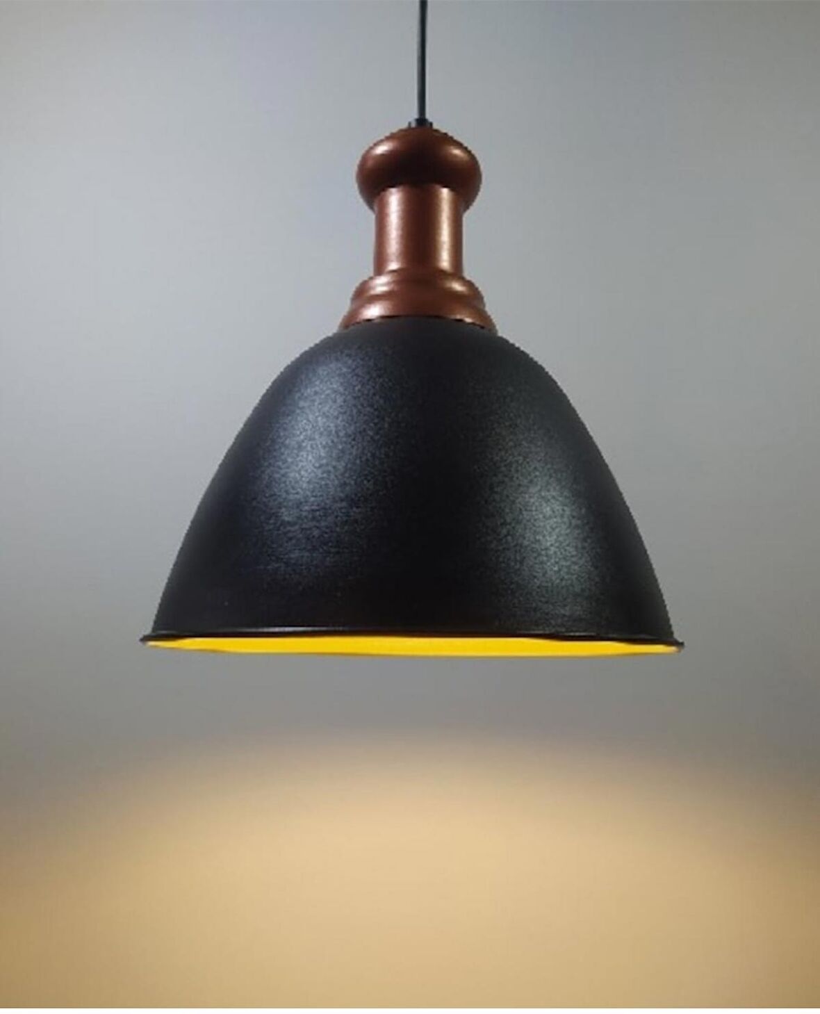 RİOLİGHT RETRO TEKLİ METAL SARKIT AVİZE ÇAP: 28CM