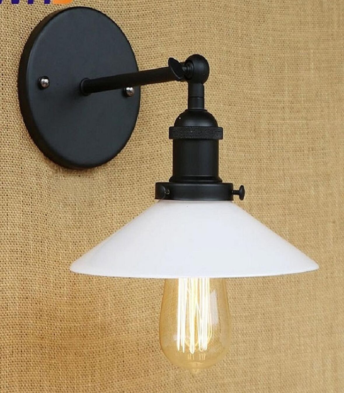 RİOLİGHT RETRO MAFSALLI METAL APLİK ŞAPKA ÇAPI: 22CM
