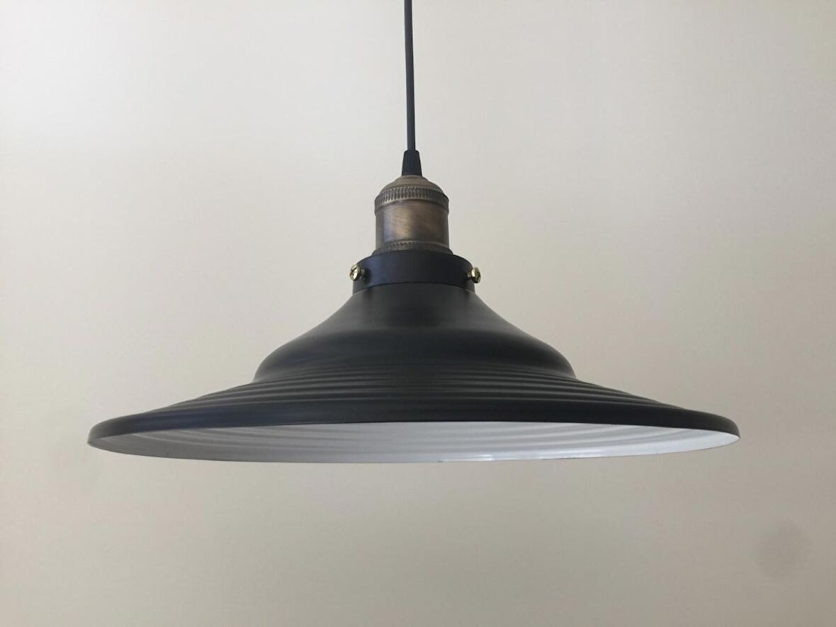 RİOLİGHT RETRO METAL SARKIT AVİZE RUSTİK TEKLİ AVİZE ÇAP: 36 CM