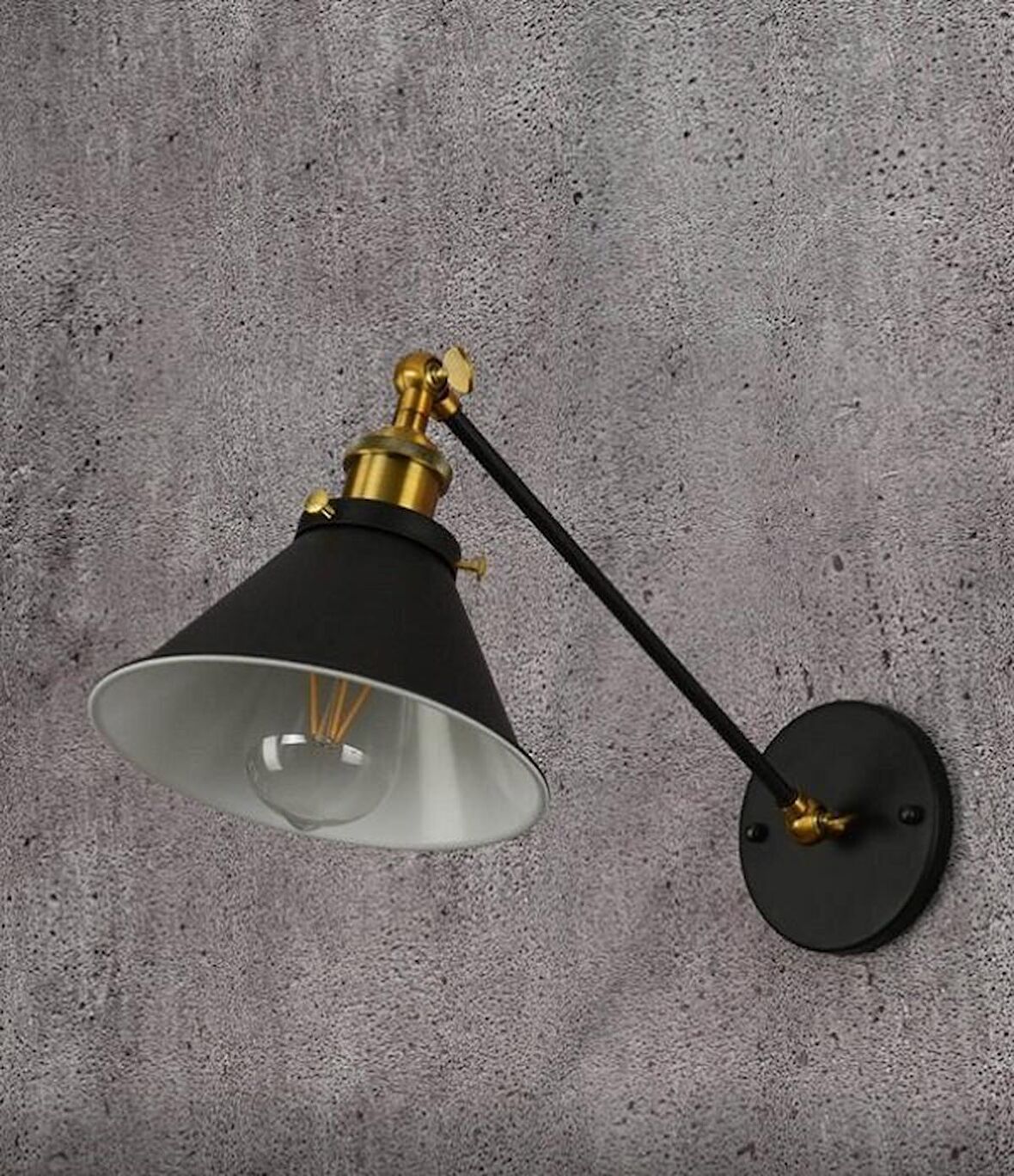 RİOLİGHT RETRO ÇİFT MAFSALLI HAREKETLİ BAŞLIK METAL DUVAR APLİĞİ