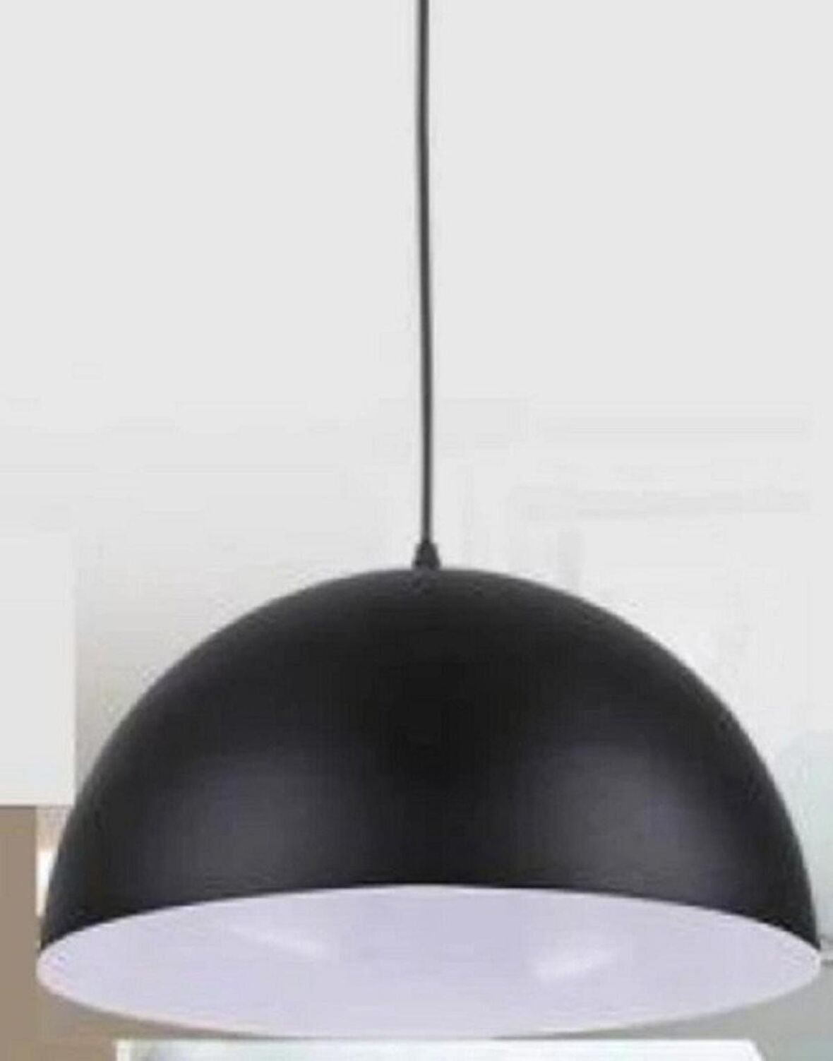 RİOLİGHT RETRO,RUSTİK MUTFAK,ODA,CAFELER İÇİN SİYAH TEKLİ METAL SARKIT AVİZE ÇAP:40CM