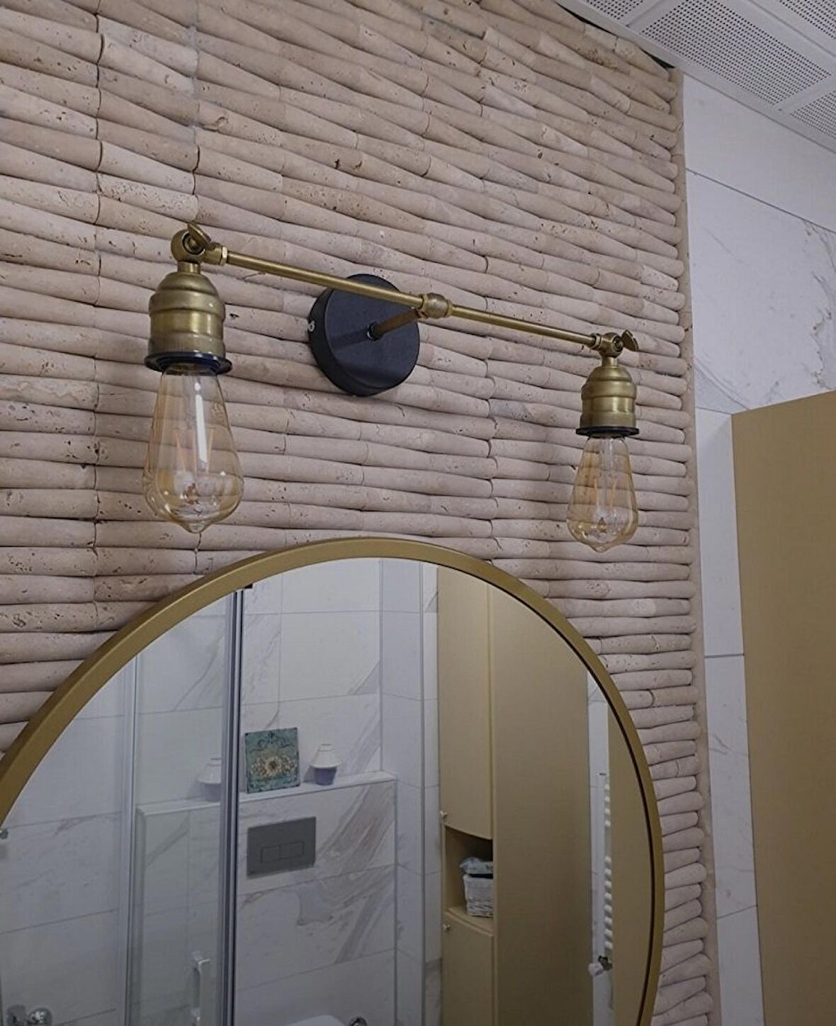 RİOLİGHT RETRO1,RUSTİK,VİNTAGE ESKİTME MAFSALLI 2XE27 DUYLU METAL DUVAR APLİK