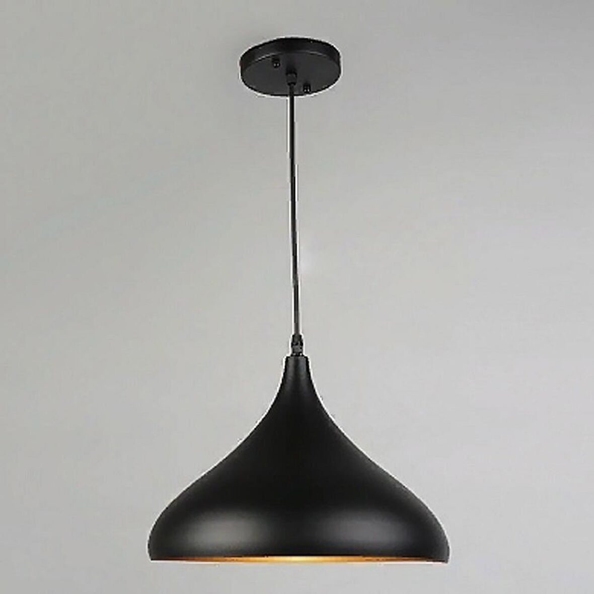 RİOLİGHT MODERN3 SİYAH ODA,MUTFAK,CAFELER İÇİN TEKLİ METAL SARKIT AVİZE