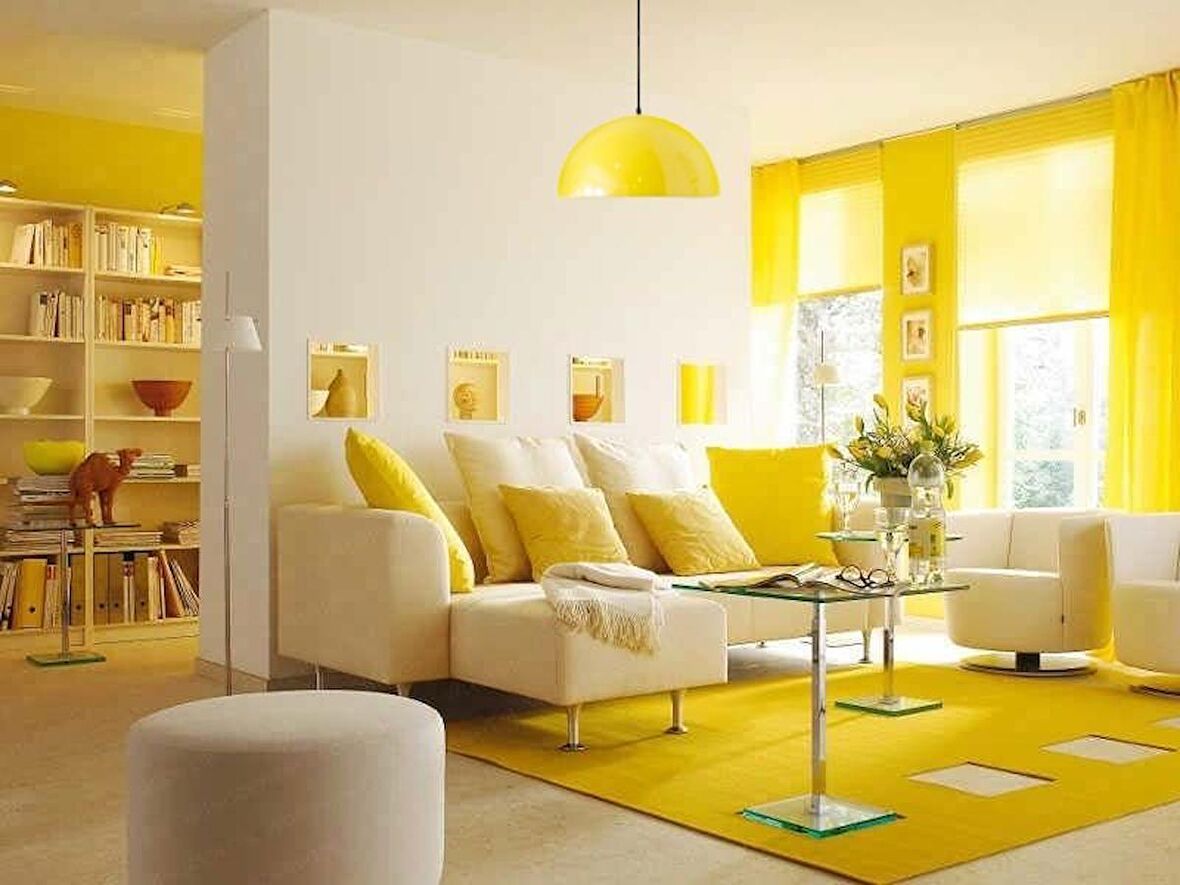 RİOLİGHT MODERN SARI İÇİ BEYAZ TEKLİ METAL SARKIT AVİZE ÇAP:30CM