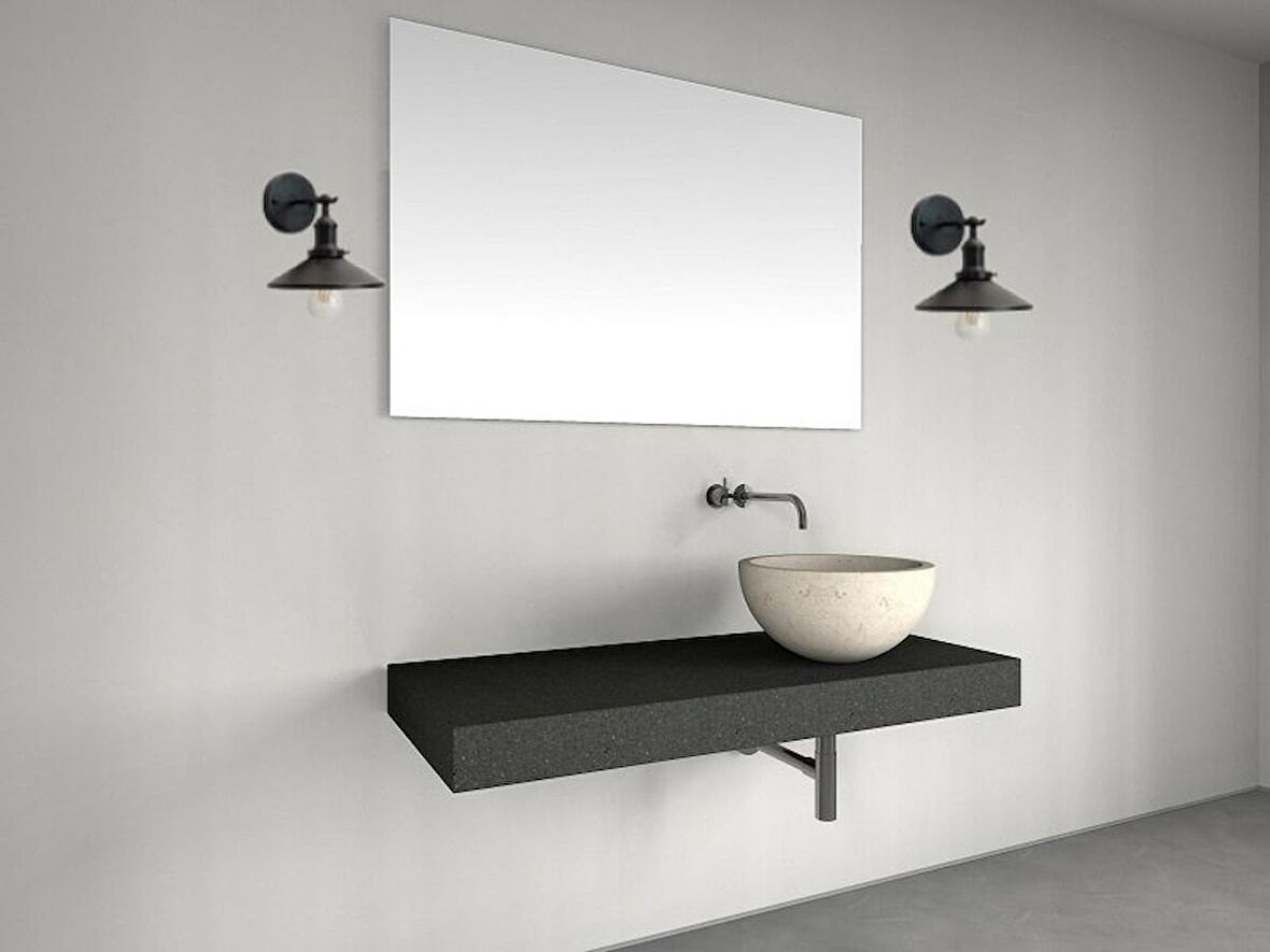 RİOLİGHT RETRO3,RUSTİK,VİNTAGE SİYAH 1XE27 DUYLU METAL APLİK ŞAPKA ÇAPI:23CM NOT: 1ADET FİYATIDIR