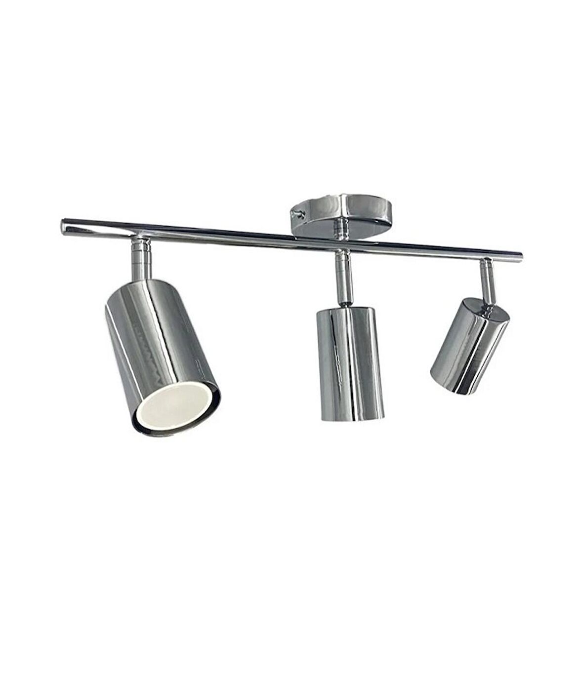RİOLİGHT LED 1 SPOT,LED AVİZE KROM GÖVDE 3XGU10 DUYLU 5W 2700K 360 DERECE HAREKETLİ BAŞLIK SPOT