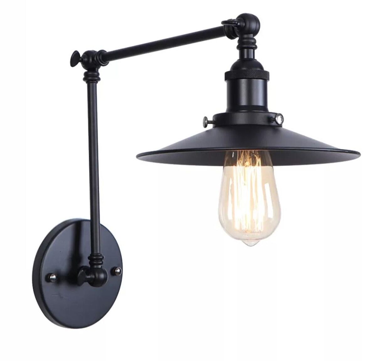 RIOLIGHT RETRO SİYAH ÜÇ MAFSALLI HAREKETLİ APLİK