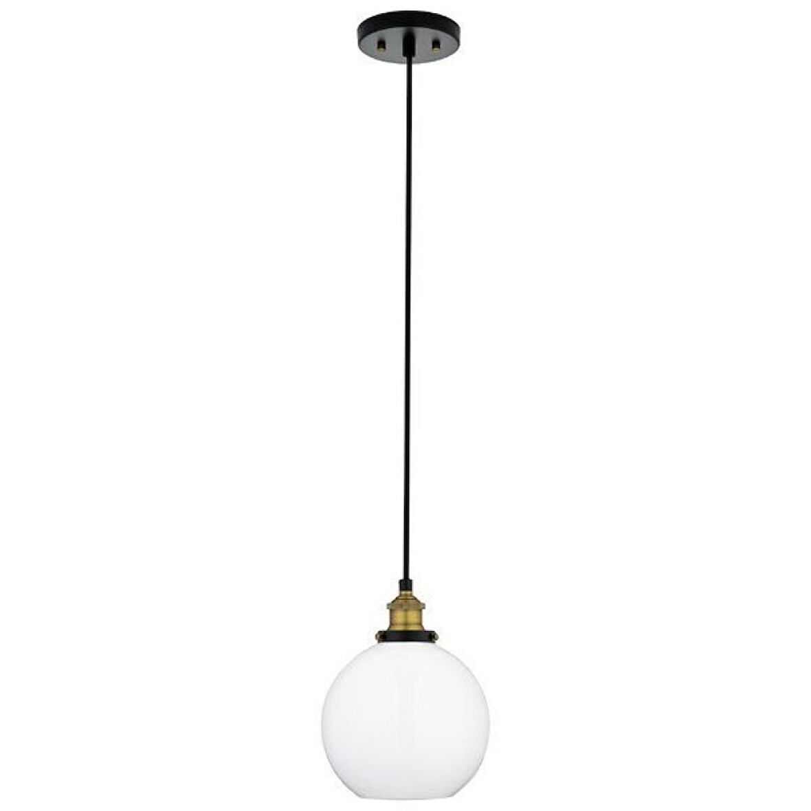 RİOLİGHT VİNTAGE1MODERN1,RUSTİK1 1XE27 DUYLU OPAL BEYAZ TEKLİ CAM SARKIT AVİZE ÇAP:20CM